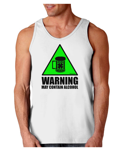 Warning May Contain Alcohol Loose Tank Top by TooLoud-Loose Tank Top-TooLoud-White-Small-Davson Sales