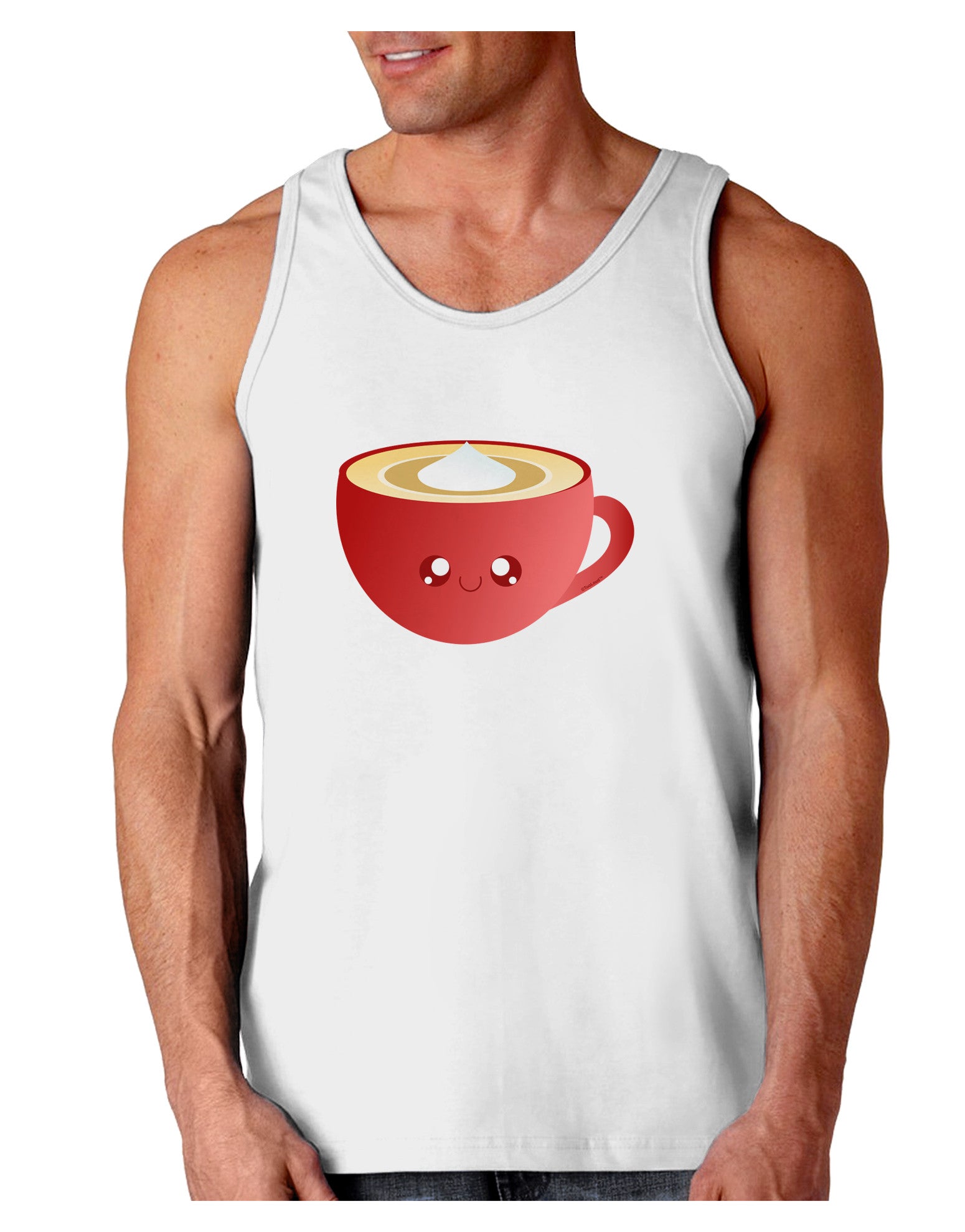 Cute Christmas Drink Eggnog Loose Tank Top-Loose Tank Top-TooLoud-White-Small-Davson Sales