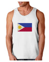 TooLoud Distressed Philippines Flag Loose Tank Top-Mens-LooseTanktops-TooLoud-White-Small-Davson Sales