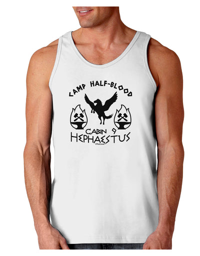 Cabin 9 Hephaestus Half Blood Loose Tank Top-Loose Tank Top-TooLoud-White-Small-Davson Sales