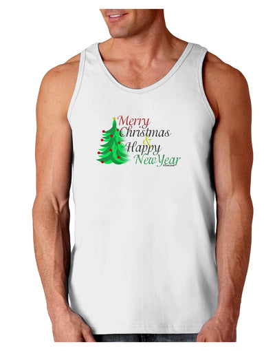 Merry Christmas & Happy New Year Loose Tank Top-Loose Tank Top-TooLoud-White-Small-Davson Sales