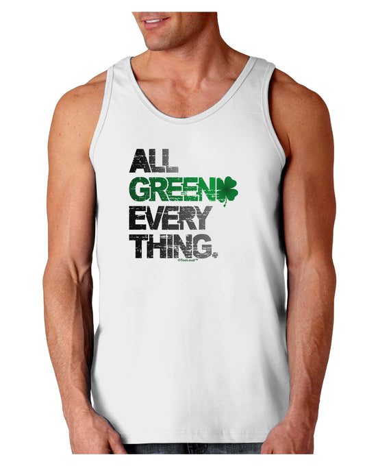 All Green Everything Distressed Loose Tank Top-Loose Tank Top-TooLoud-White-Small-Davson Sales