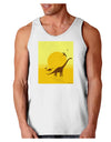 Brontosaurus and Pterodactyl Silhouettes with Sun Loose Tank Top by TooLoud-Loose Tank Top-TooLoud-White-Small-Davson Sales