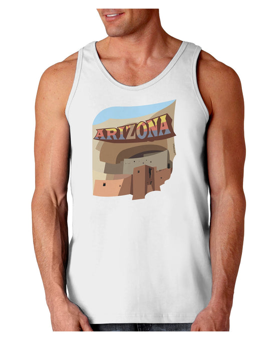 Arizona Montezuma Castle Loose Tank Top-Loose Tank Top-TooLoud-White-XX-Large-Davson Sales