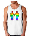 Rainbow Gay Men Holding Hands Loose Tank Top-TooLoud-White-Small-Davson Sales