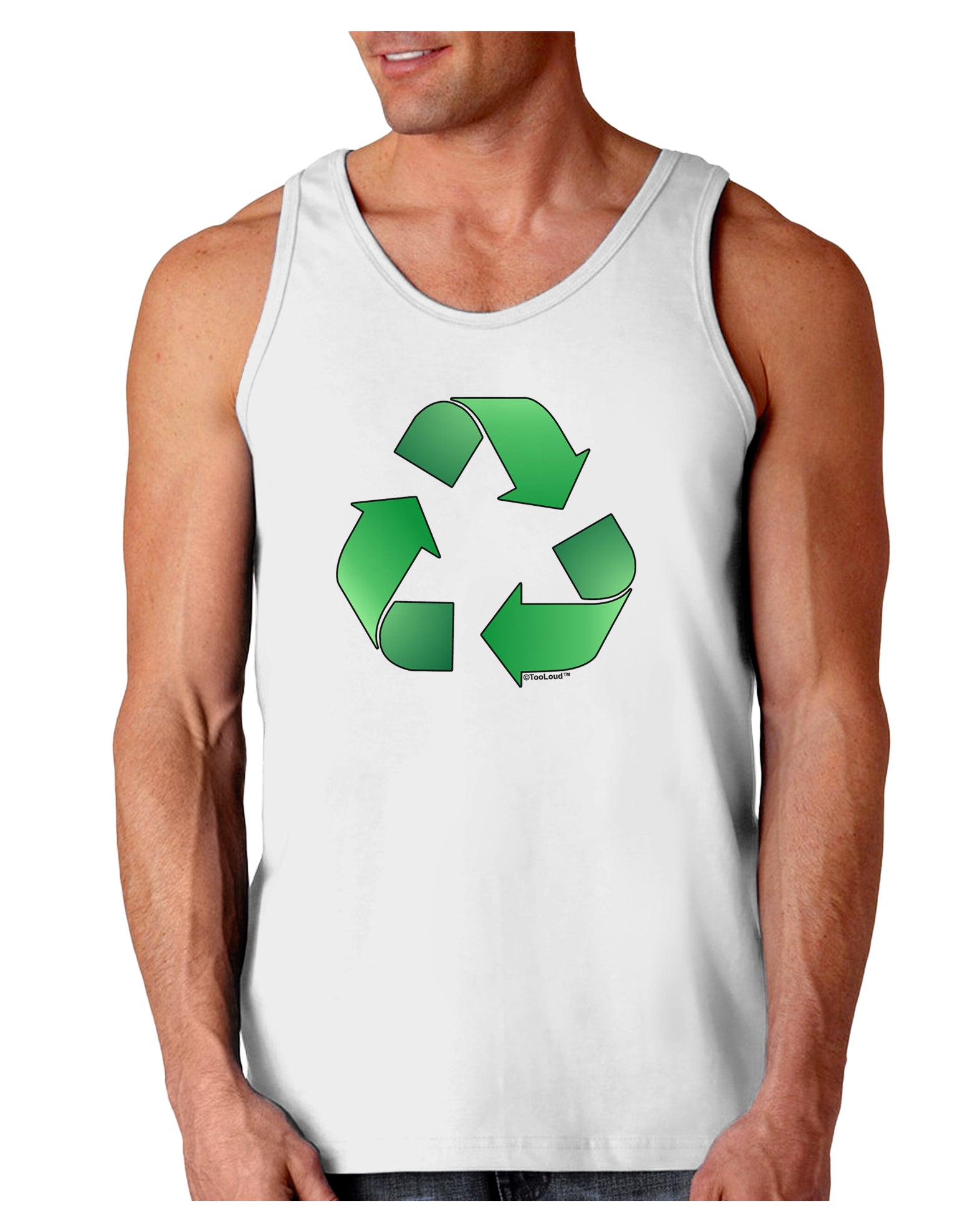 Recycle Green Loose Tank Top by TooLoud-Loose Tank Top-TooLoud-White-Small-Davson Sales