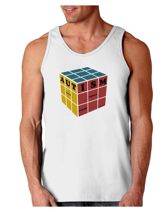 Autism Awareness - Cube Color Loose Tank Top-Loose Tank Top-TooLoud-White-Small-Davson Sales
