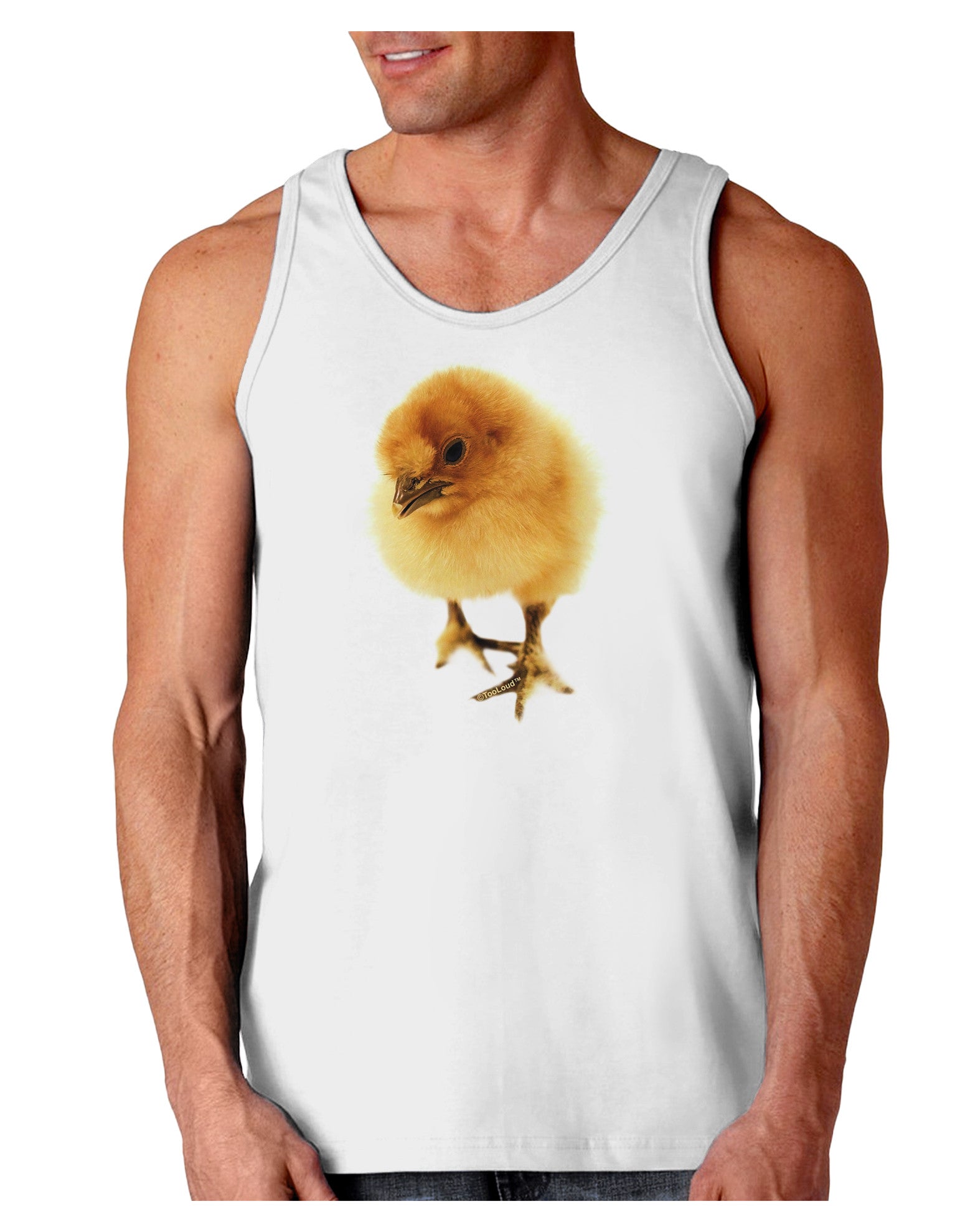 Fluffy Chick Loose Tank Top-Loose Tank Top-TooLoud-White-Small-Davson Sales
