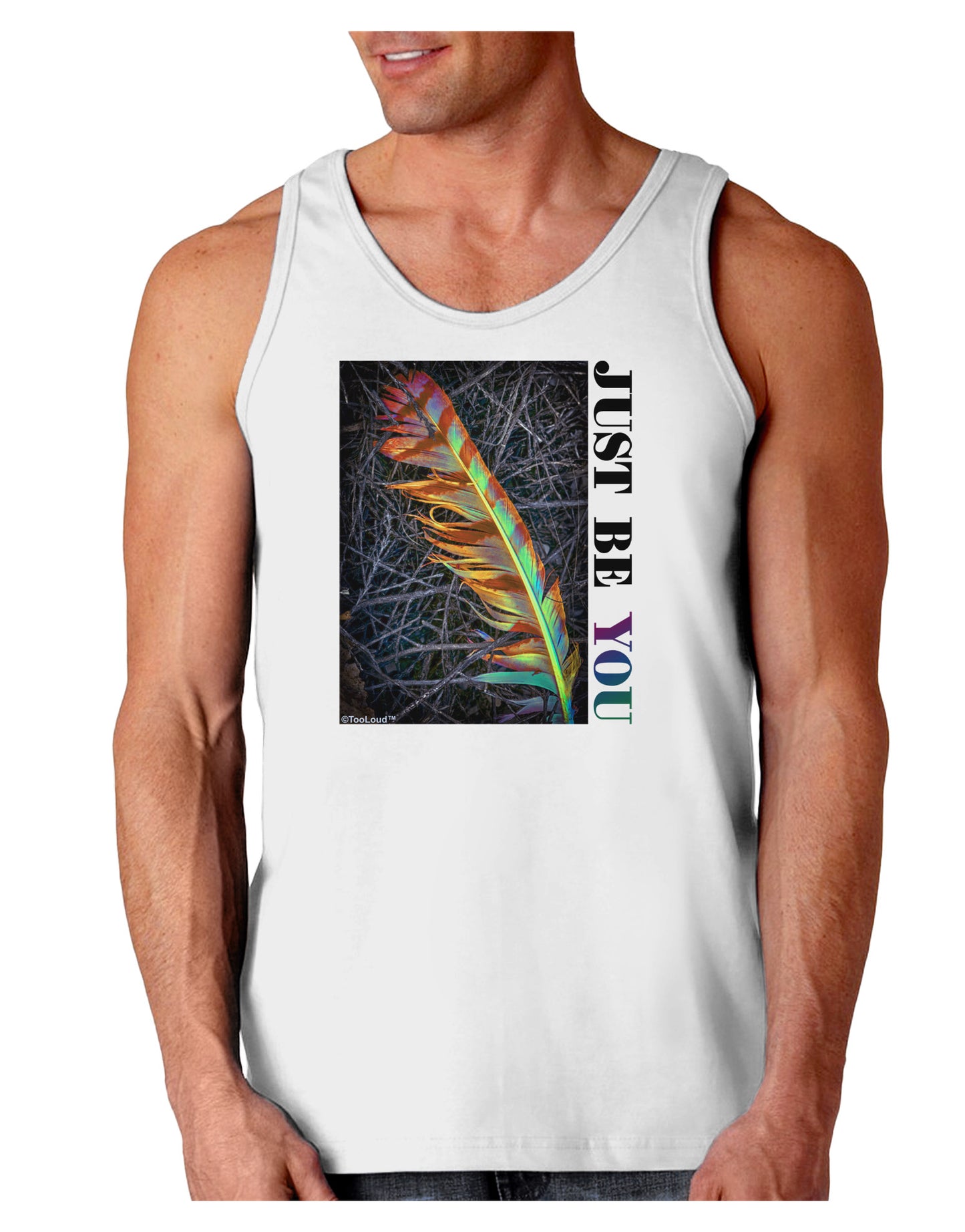 Just Be You - Unique Loose Tank Top-Loose Tank Top-TooLoud-White-Small-Davson Sales