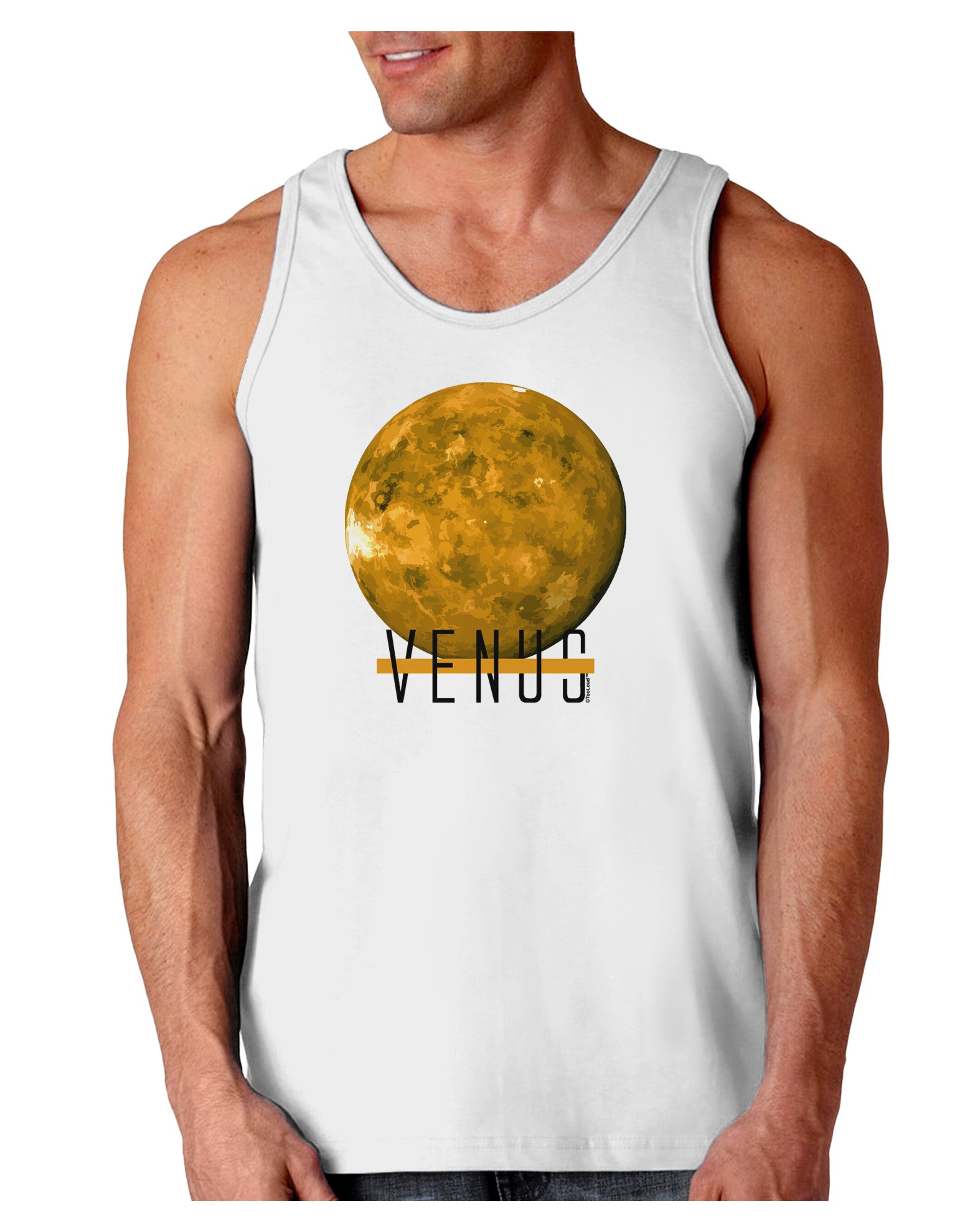 Planet Venus Text Loose Tank Top-Loose Tank Top-TooLoud-White-Small-Davson Sales