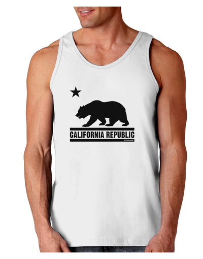 California Republic Design - Cali Bear Loose Tank Top by TooLoud-Loose Tank Top-TooLoud-White-Small-Davson Sales