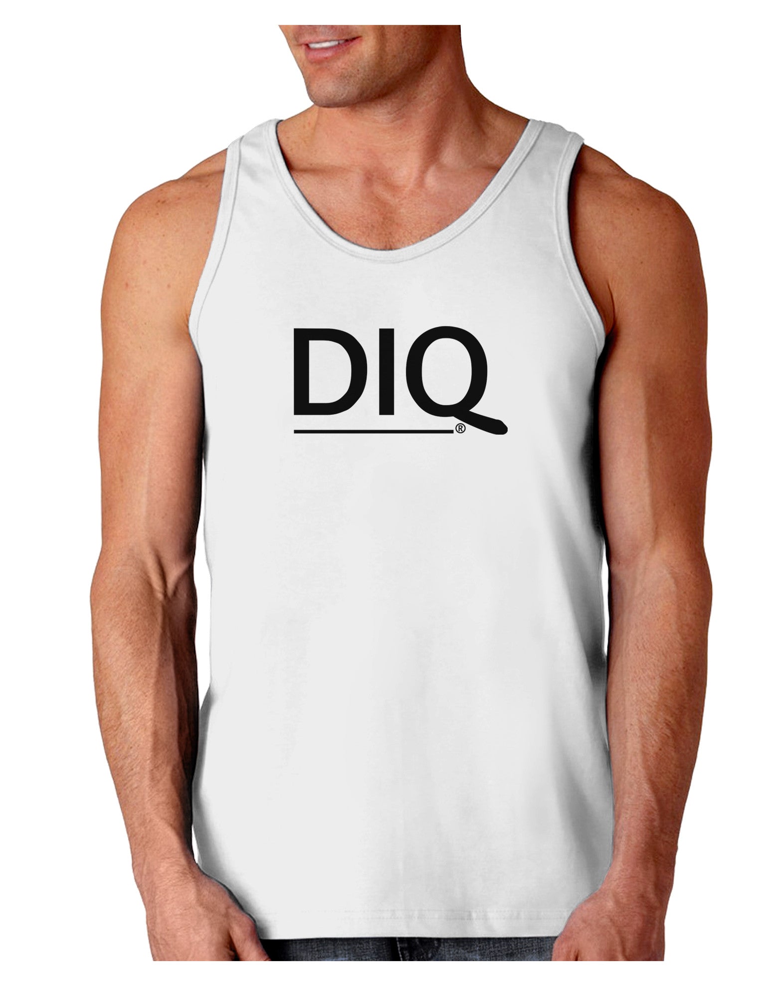 DIQ Wear Logo Loose Tank Top-Loose Tank Top-DIQ Wear-White-Small-Davson Sales