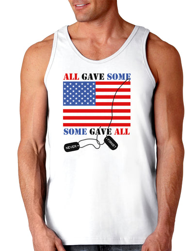 All Gave Some Some Gave All Loose Tank Top-Loose Tank Top-TooLoud-White-Small-Davson Sales