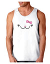 Kyu-T Face - Kawa Cute Girl Animal Loose Tank Top-Loose Tank Top-TooLoud-White-Small-Davson Sales