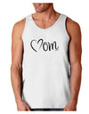 Mom with Brushed Heart Design Loose Tank Top by TooLoud-Loose Tank Top-TooLoud-White-Small-Davson Sales