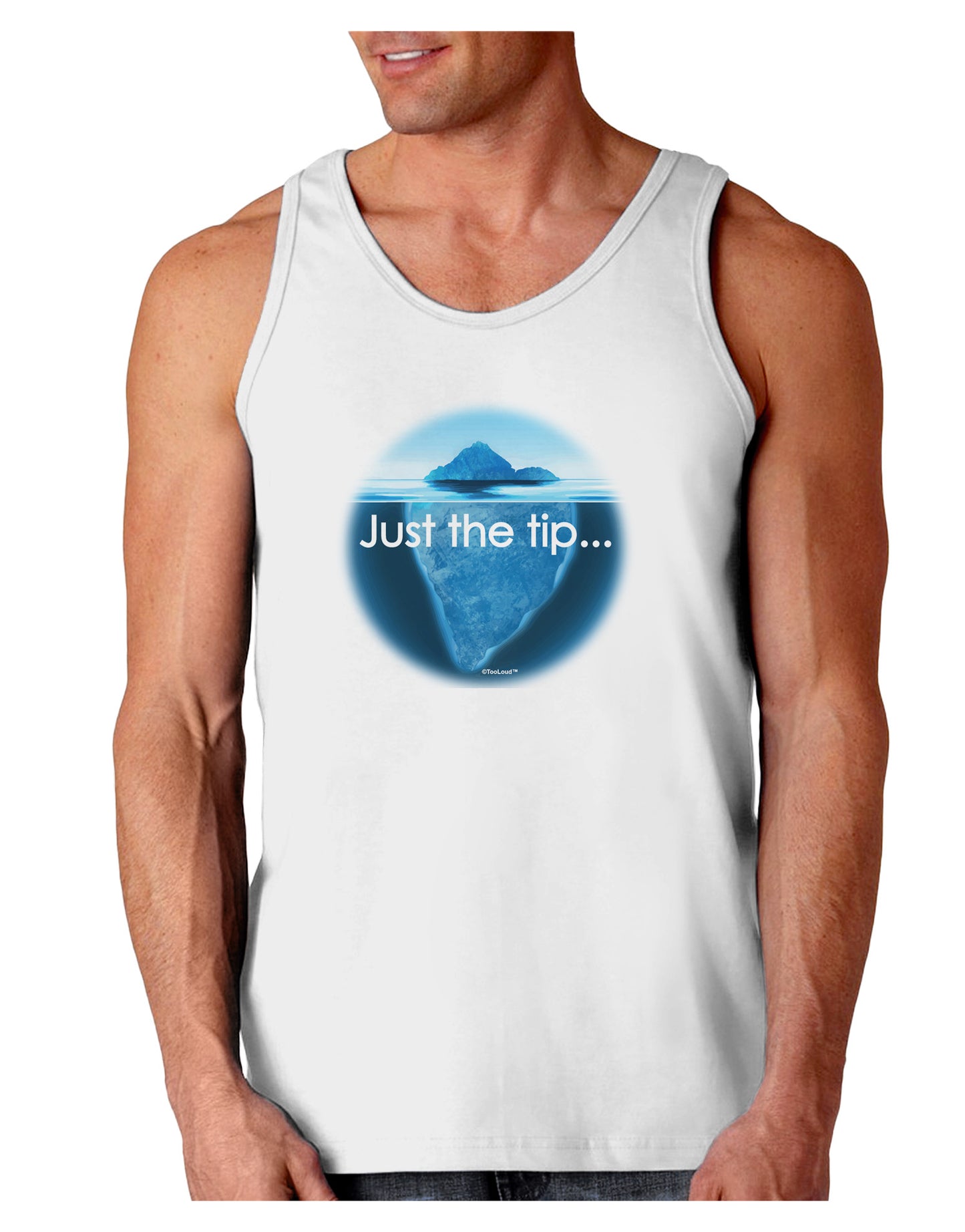Iceberg Just the Tip Loose Tank Top-Loose Tank Top-TooLoud-White-Small-Davson Sales
