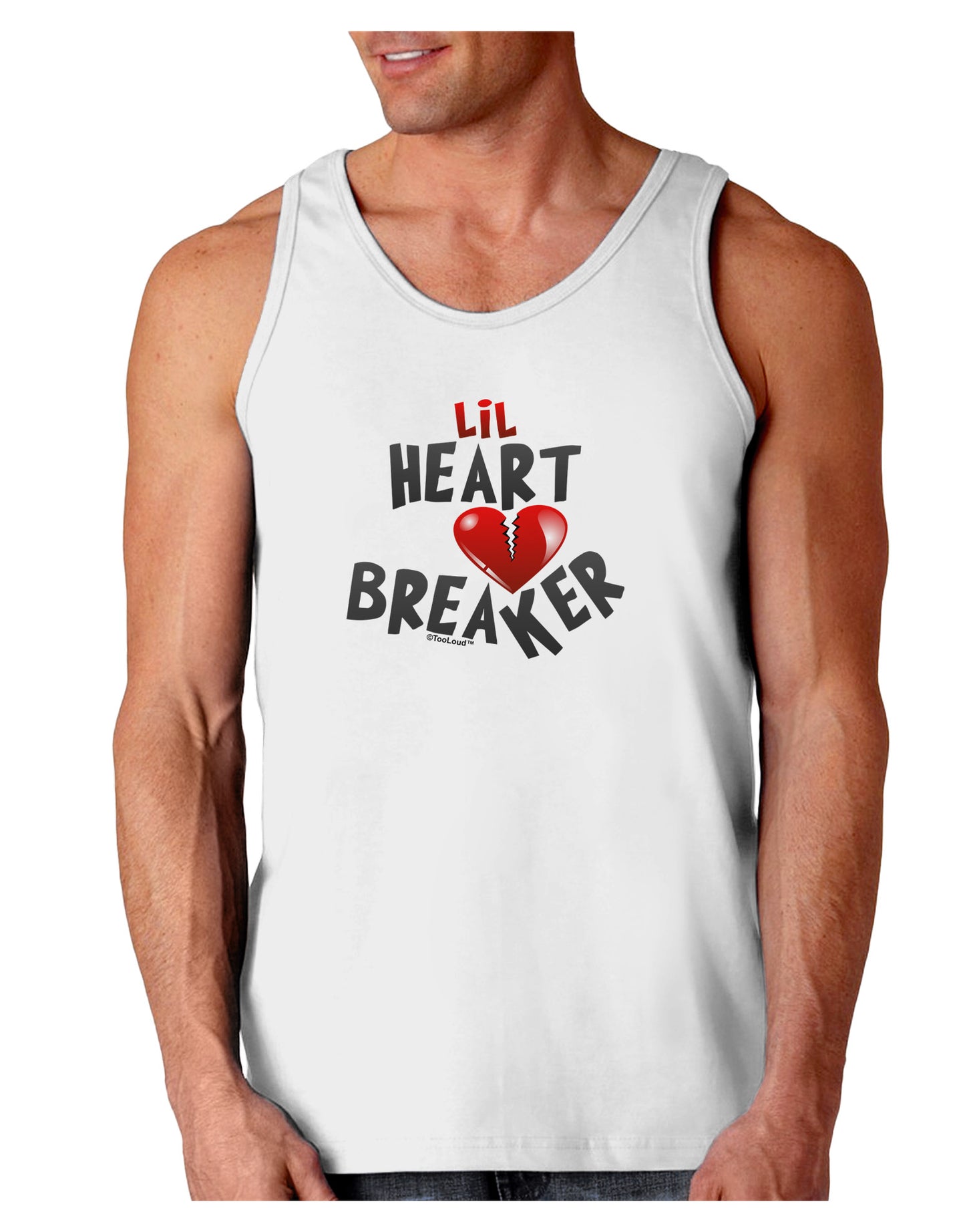 Lil Heart Breaker Loose Tank Top-Loose Tank Top-TooLoud-White-Small-Davson Sales