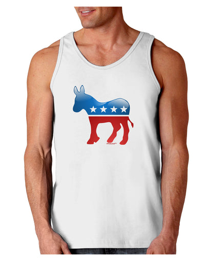 Democrat Bubble Symbol Loose Tank Top-Loose Tank Top-TooLoud-White-Small-Davson Sales