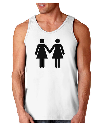 Lesbian Women Holding Hands LGBT Loose Tank Top-Loose Tank Top-TooLoud-White-Small-Davson Sales