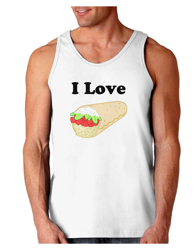 I Love Burritos - Funny Food Loose Tank Top-Loose Tank Top-TooLoud-White-Small-Davson Sales