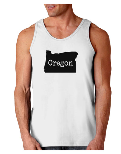 Oregon - United States Shape Loose Tank Top by TooLoud-Loose Tank Top-TooLoud-White-Small-Davson Sales