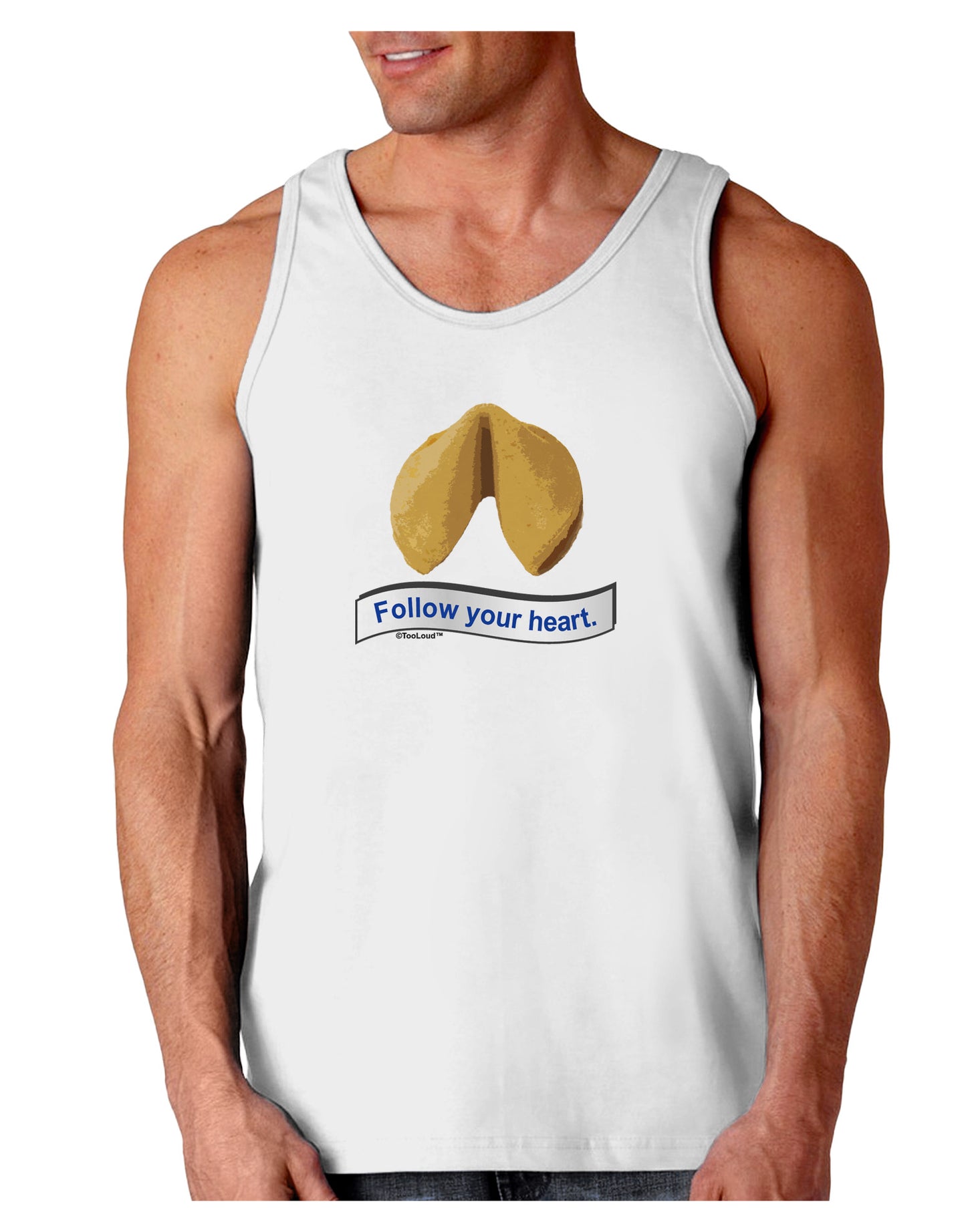 Follow Your Heart Fortune Loose Tank Top-Loose Tank Top-TooLoud-White-Small-Davson Sales