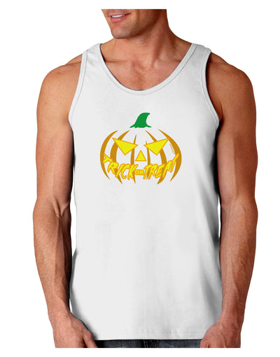 Trick or Treat Jack Yellow Loose Tank Top-Loose Tank Top-TooLoud-White-Small-Davson Sales