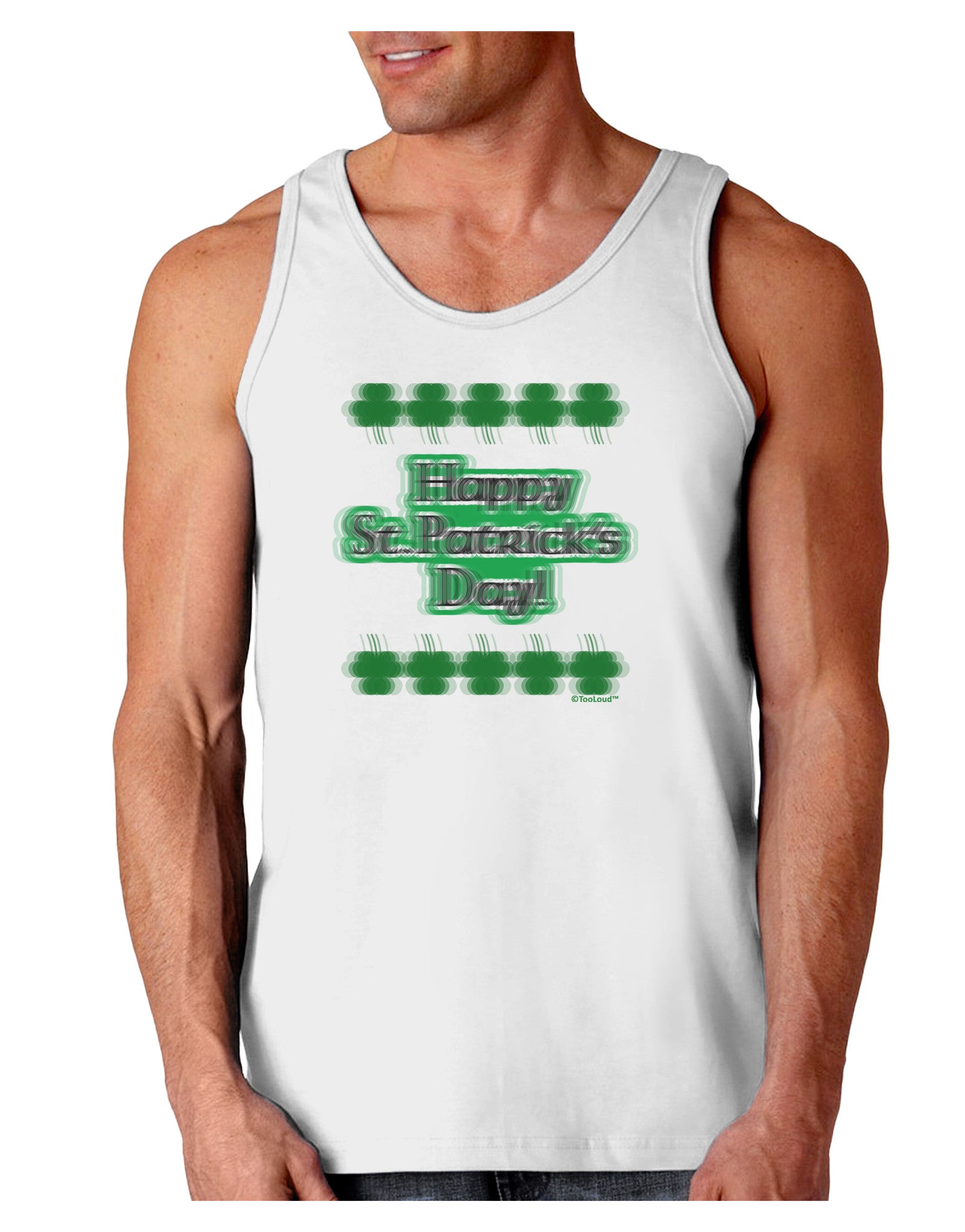 Seeing Double St. Patrick's Day Loose Tank Top-Loose Tank Top-TooLoud-White-Small-Davson Sales