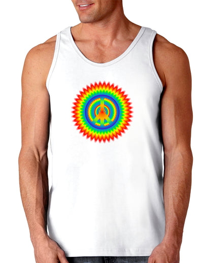 Psychedelic Peace Loose Tank Top-Loose Tank Top-TooLoud-White-Small-Davson Sales