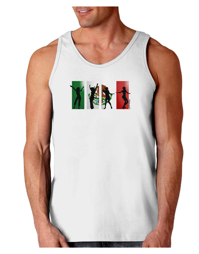 Mexican Flag - Dancing Silhouettes Loose Tank Top by TooLoud-Loose Tank Top-TooLoud-White-Small-Davson Sales