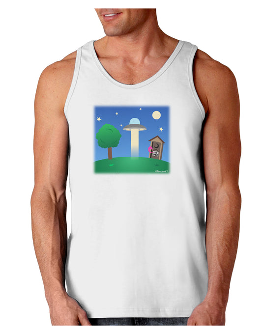 UFO Stopping At an Out-house Loose Tank Top by TooLoud-Loose Tank Top-TooLoud-White-Small-Davson Sales