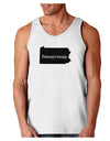 Pennsylvania - United States Shape Loose Tank Top by TooLoud-Loose Tank Top-TooLoud-White-Small-Davson Sales