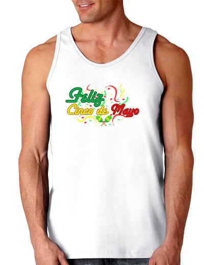 Feliz Cinco De Mayo Loose Tank Top-Loose Tank Top-TooLoud-White-Small-Davson Sales