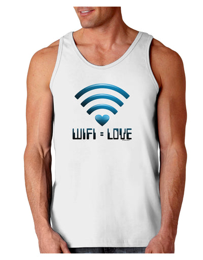 TooLoud Wifi Equals Love Loose Tank Top-Loose Tank Top-TooLoud-White-Small-Davson Sales