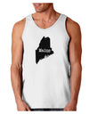 Maine - United States Shape Loose Tank Top by TooLoud-TooLoud-White-Small-Davson Sales