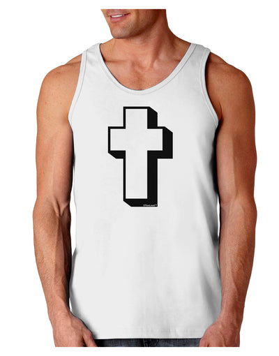 Simple Cross Design Black Loose Tank Top by TooLoud-Loose Tank Top-TooLoud-White-Small-Davson Sales