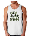 One Lucky Grandpa Shamrock Loose Tank Top-Mens-LooseTanktops-TooLoud-White-Small-Davson Sales