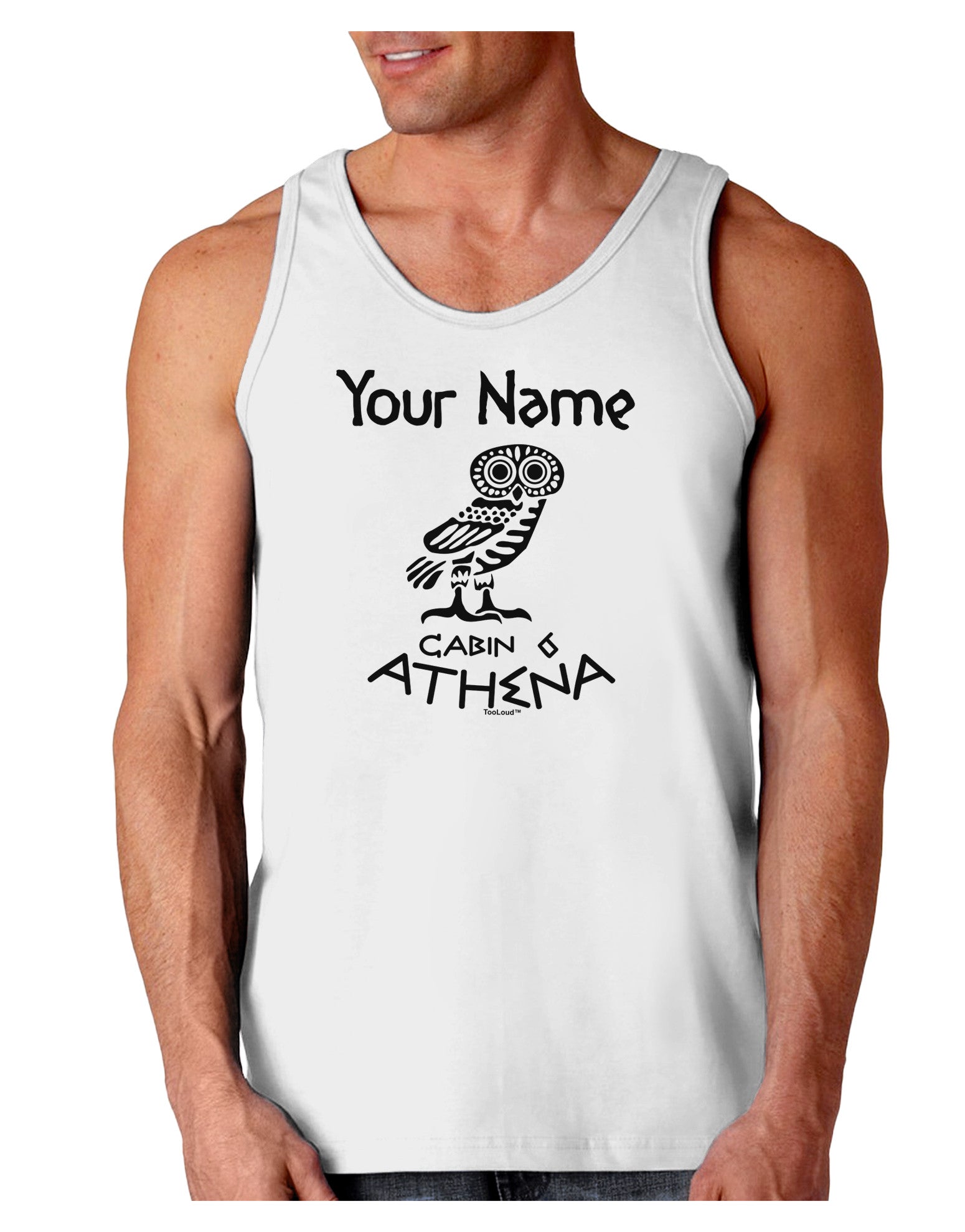 Personalized Cabin 6 Athena Loose Tank Top by-Loose Tank Top-TooLoud-White-Small-Davson Sales