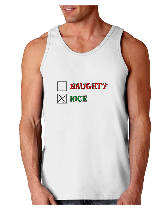 Naughty or Nice Christmas - Nice Loose Tank Top-Loose Tank Top-TooLoud-White-Small-Davson Sales