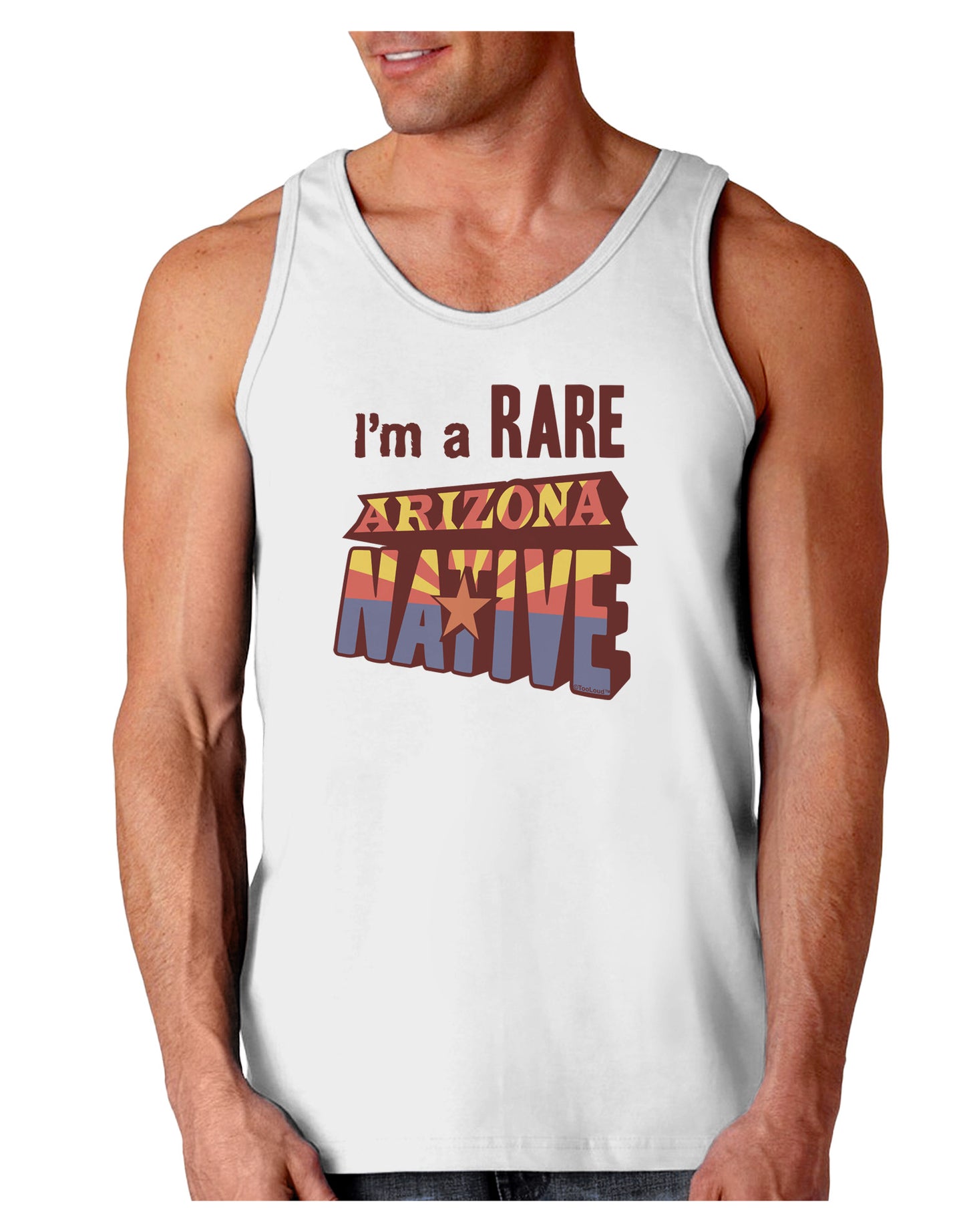 I'm a Rare Arizona Native Loose Tank Top-Loose Tank Top-TooLoud-White-Small-Davson Sales