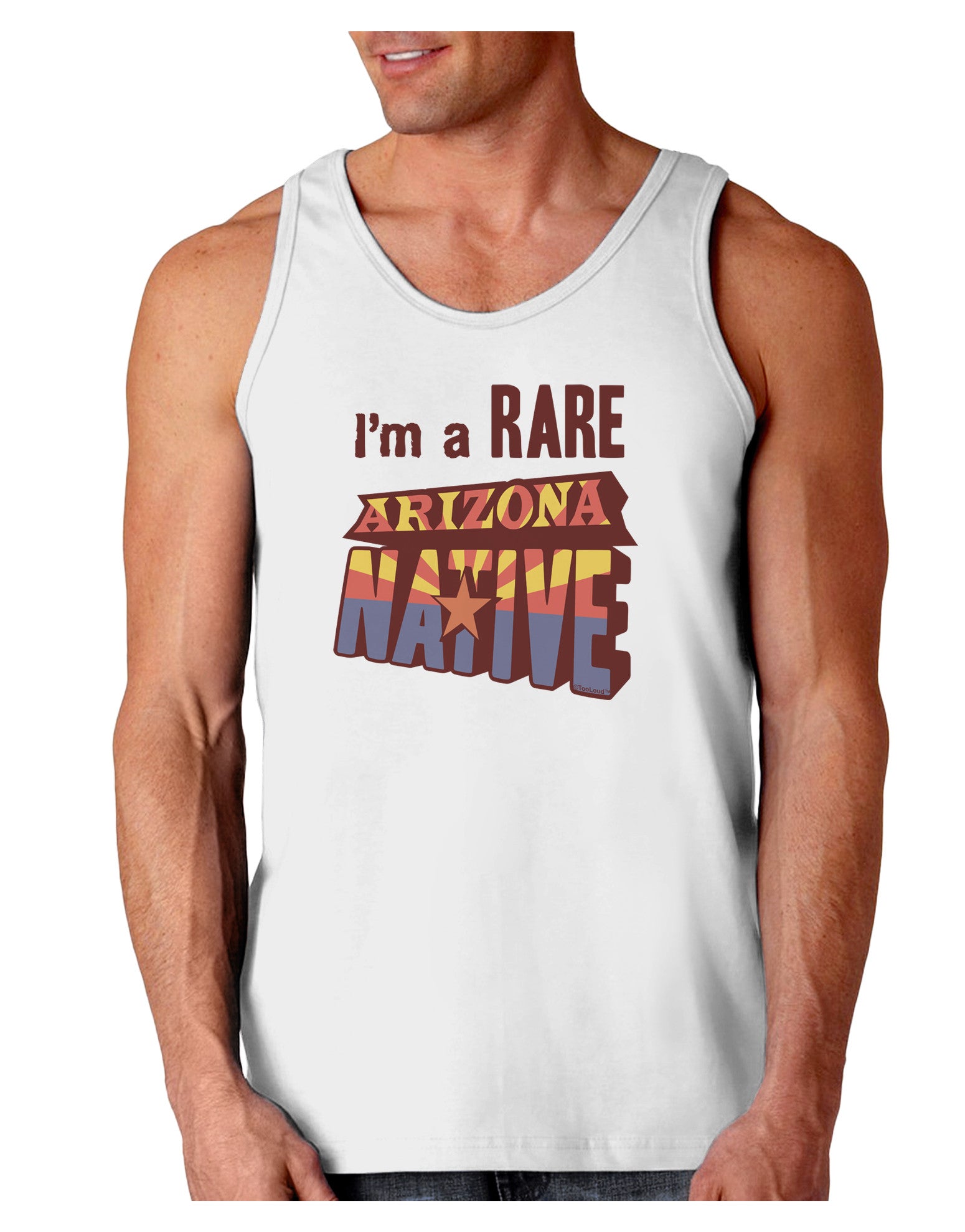I'm a Rare Arizona Native Loose Tank Top-Loose Tank Top-TooLoud-White-Small-Davson Sales