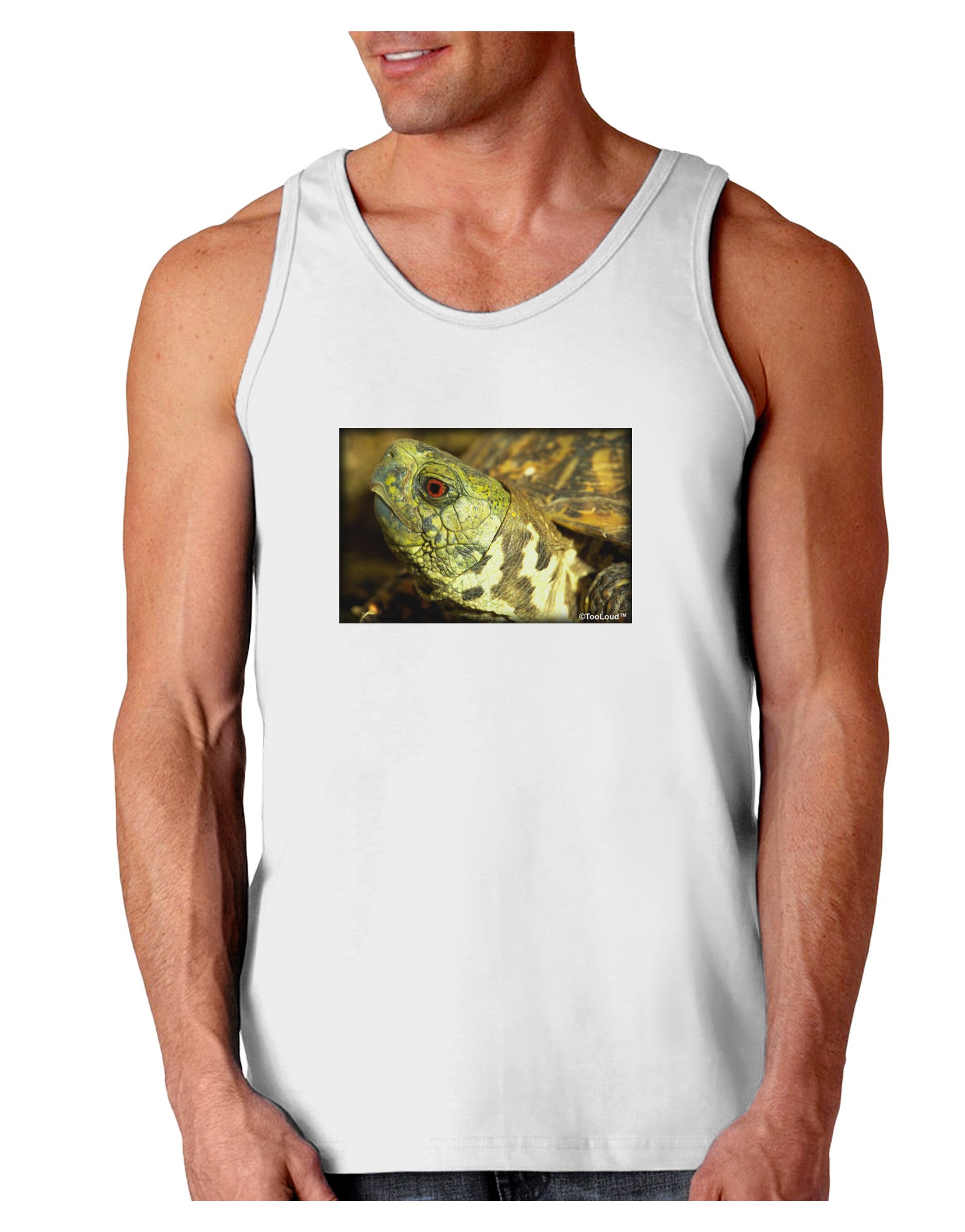Menacing Turtle Loose Tank Top-Loose Tank Top-TooLoud-White-Small-Davson Sales