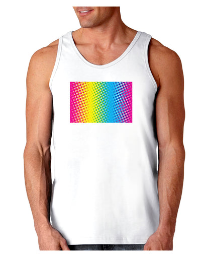 CMY Graphic Rainbow Loose Tank Top-Loose Tank Top-TooLoud-White-Small-Davson Sales