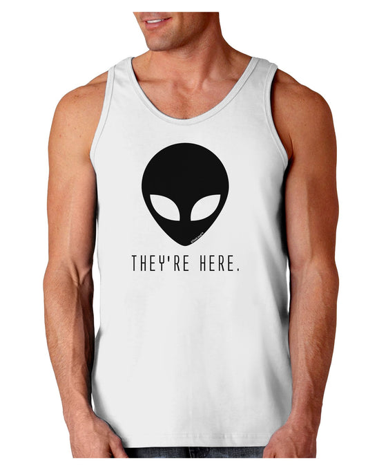Alien They Are Here Loose Tank Top-Loose Tank Top-TooLoud-White-XX-Large-Davson Sales