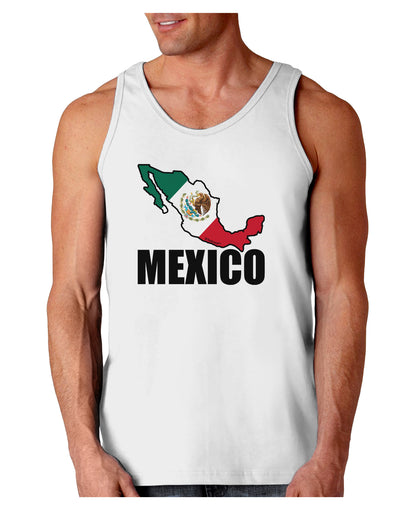 Mexico Outline - Mexican Flag - Mexico Text Loose Tank Top by TooLoud-Loose Tank Top-TooLoud-White-Small-Davson Sales