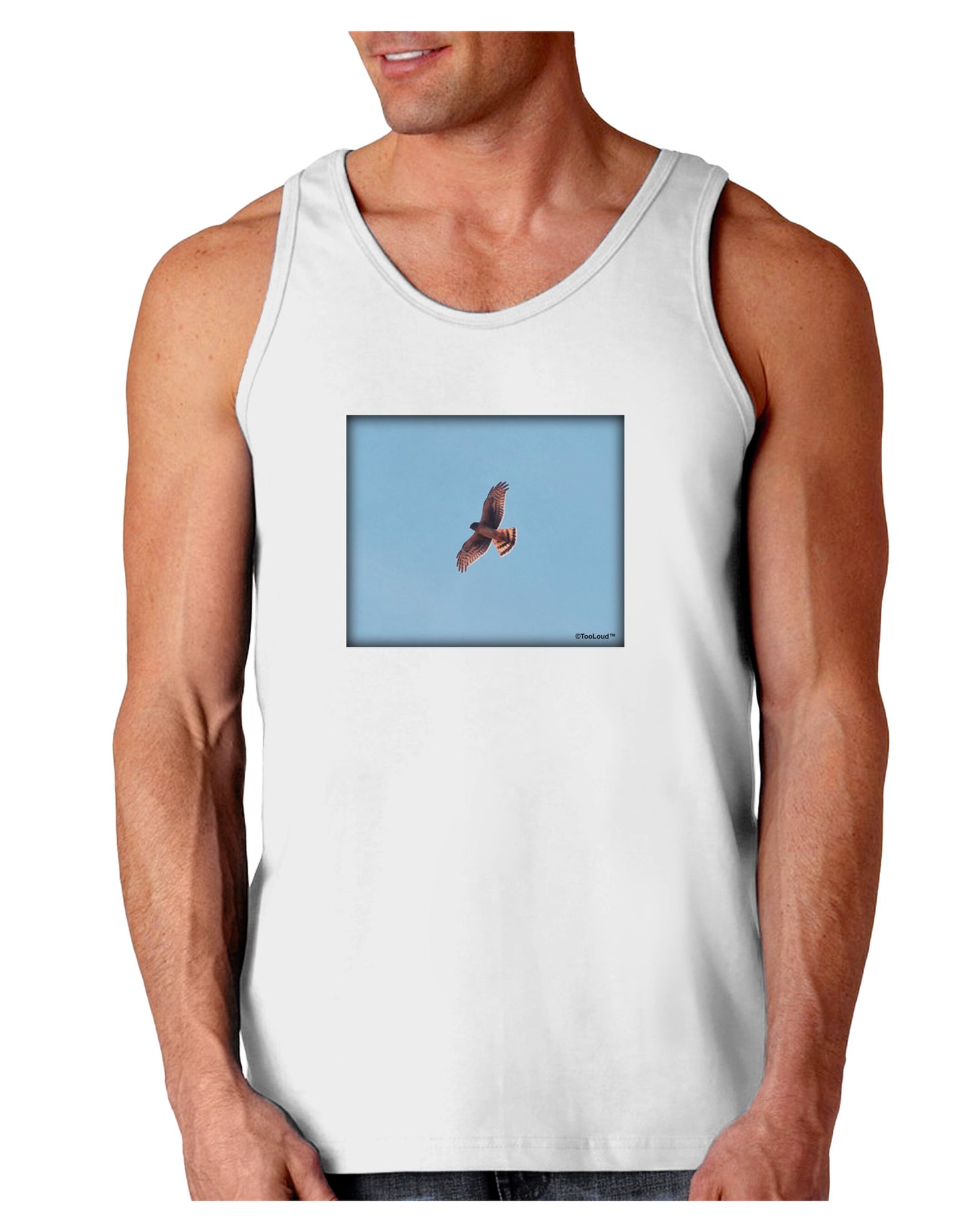 Soaring Peregrine Loose Tank Top-Loose Tank Top-TooLoud-White-Small-Davson Sales