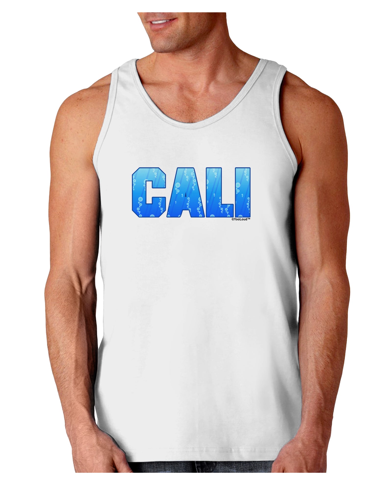 Cali Ocean Bubbles Loose Tank Top by TooLoud-Loose Tank Top-TooLoud-White-Small-Davson Sales