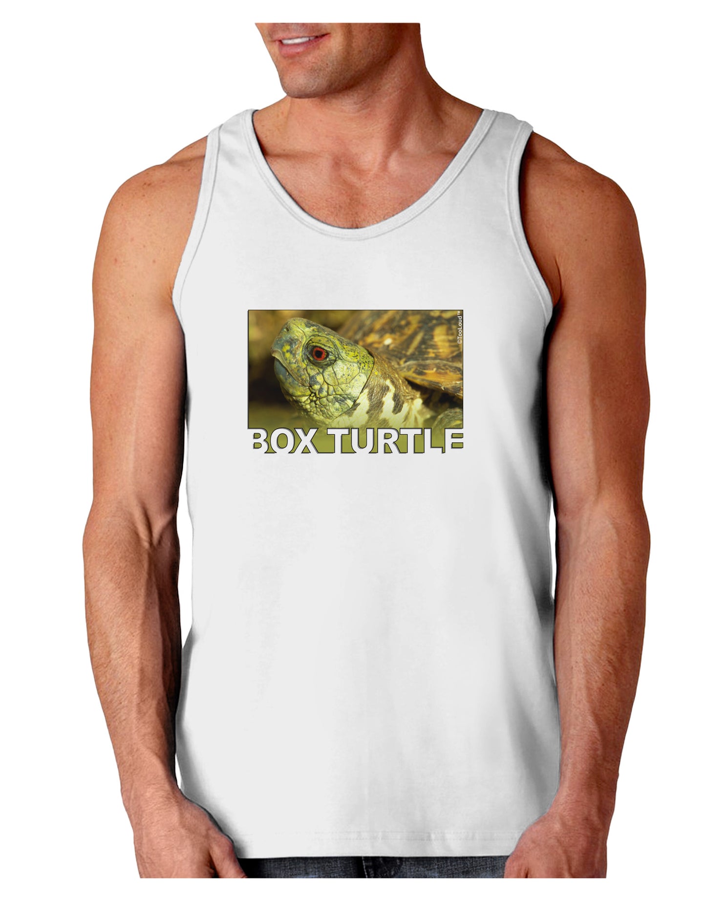 Menacing Turtle with Text Loose Tank Top-Loose Tank Top-TooLoud-White-Small-Davson Sales