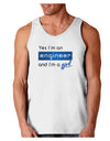 TooLoud Yes I am a Engineer Girl Loose Tank Top-Loose Tank Top-TooLoud-White-Small-Davson Sales