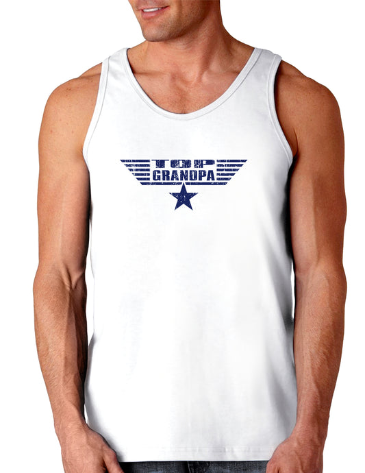 Top Grandpa Father's Day Loose Tank Top-Loose Tank Top-TooLoud-White-Small-Davson Sales